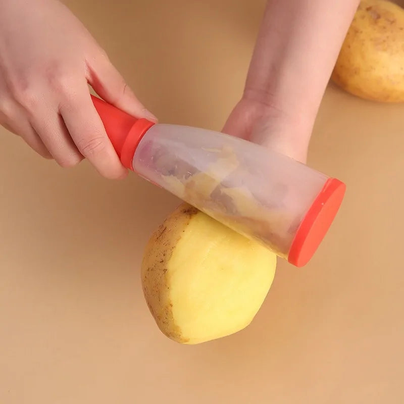 Peeling Knife With Storage Tube