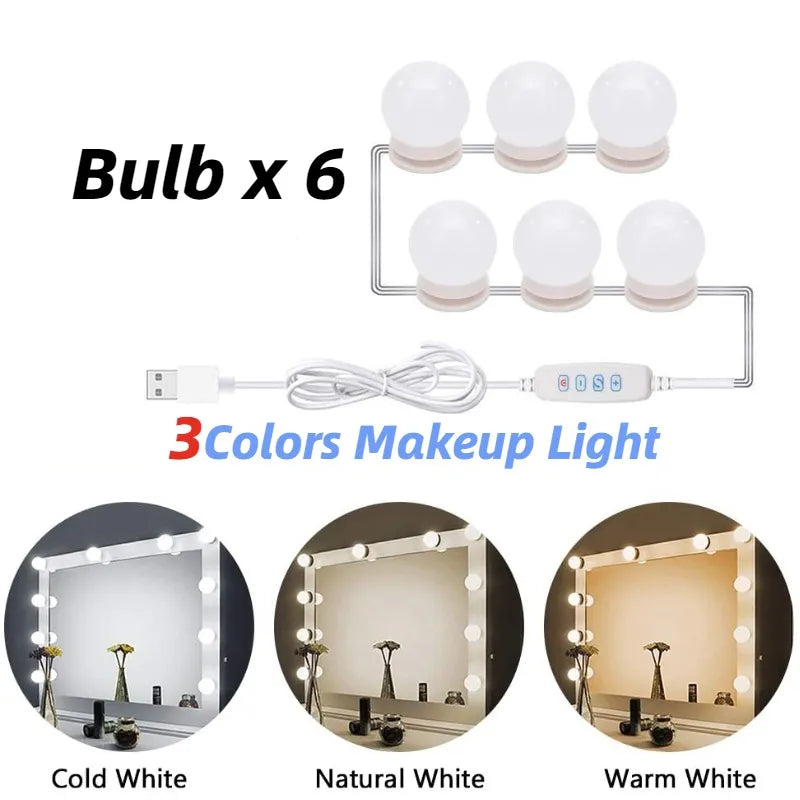 LED Light Makeup Mirror Vanity Lights