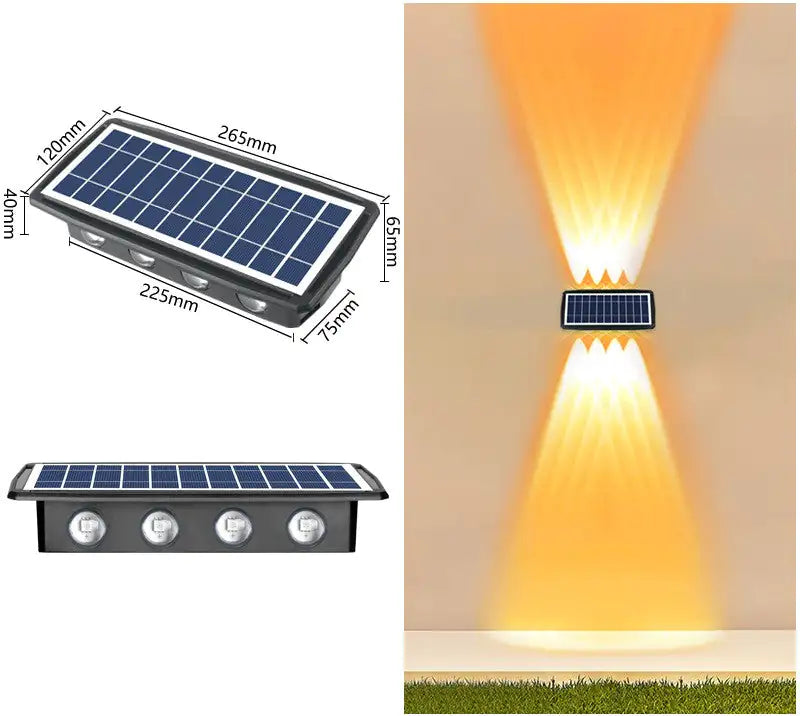 Impermeabilização solar de luzes de parede externas