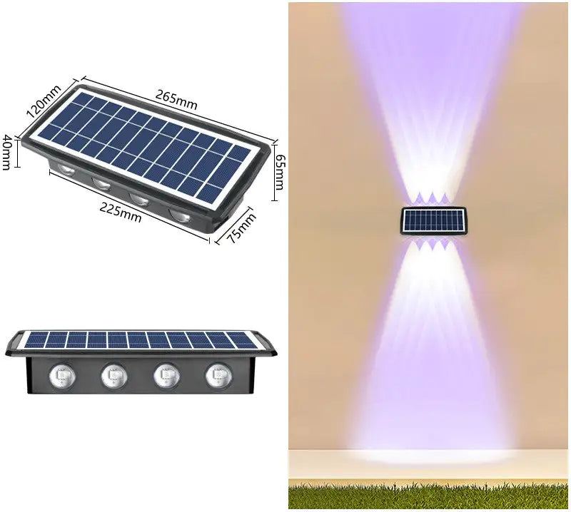 Impermeabilização solar de luzes de parede externas