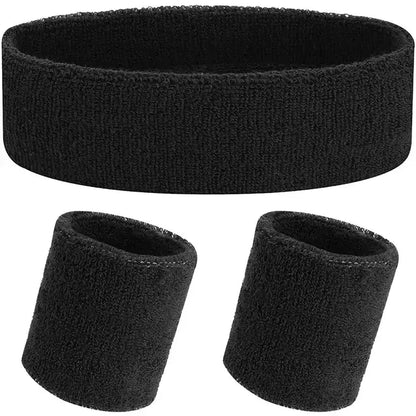 Sports Headband Exercise Yoga Sweatband Set