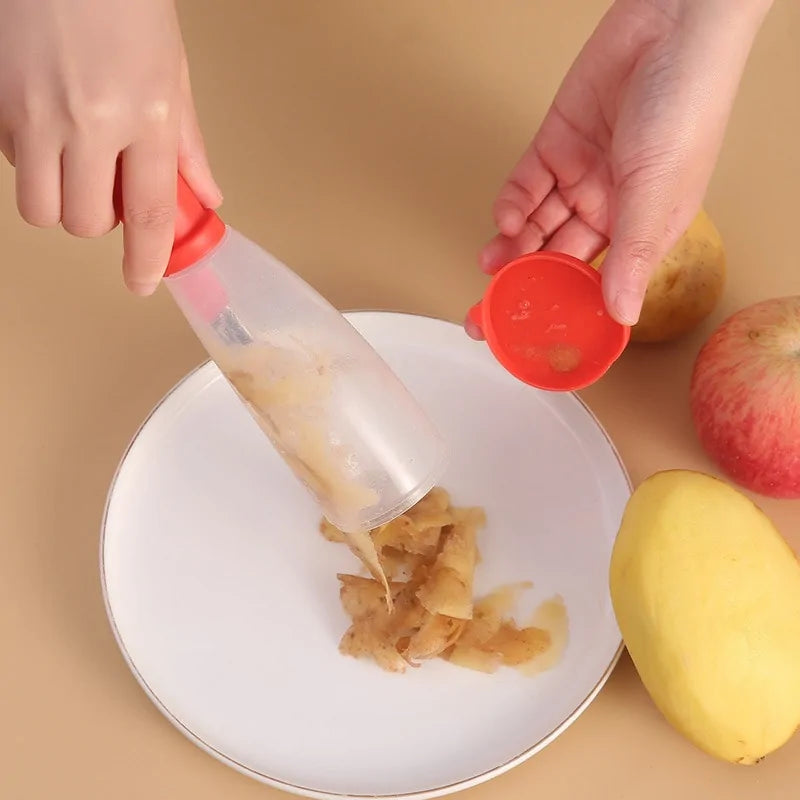 Peeling Knife With Storage Tube