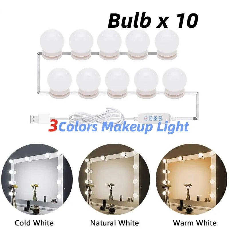 LED Light Makeup Mirror Vanity Lights