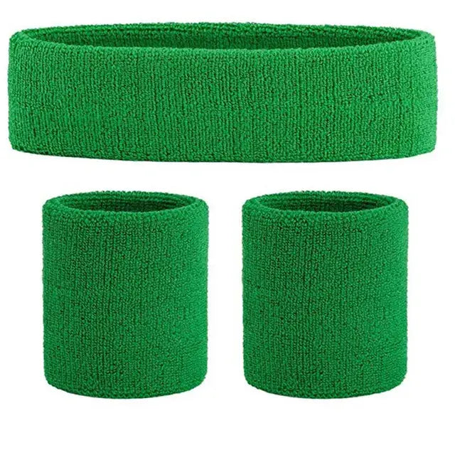 Sports Headband Exercise Yoga Sweatband Set